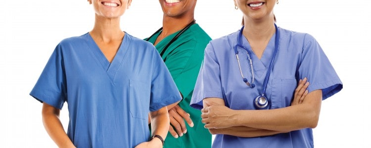 Nurses smiling