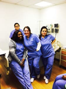 Nursing Students Hanging in the CDI Lab