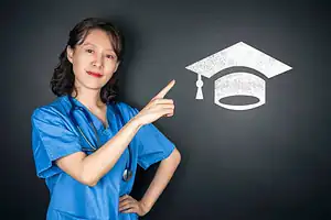Registered nurse with an associates degree