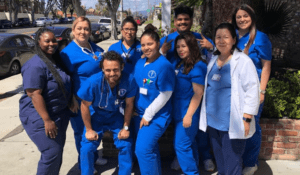 CDI Nurses Smiling with Instructor Outside